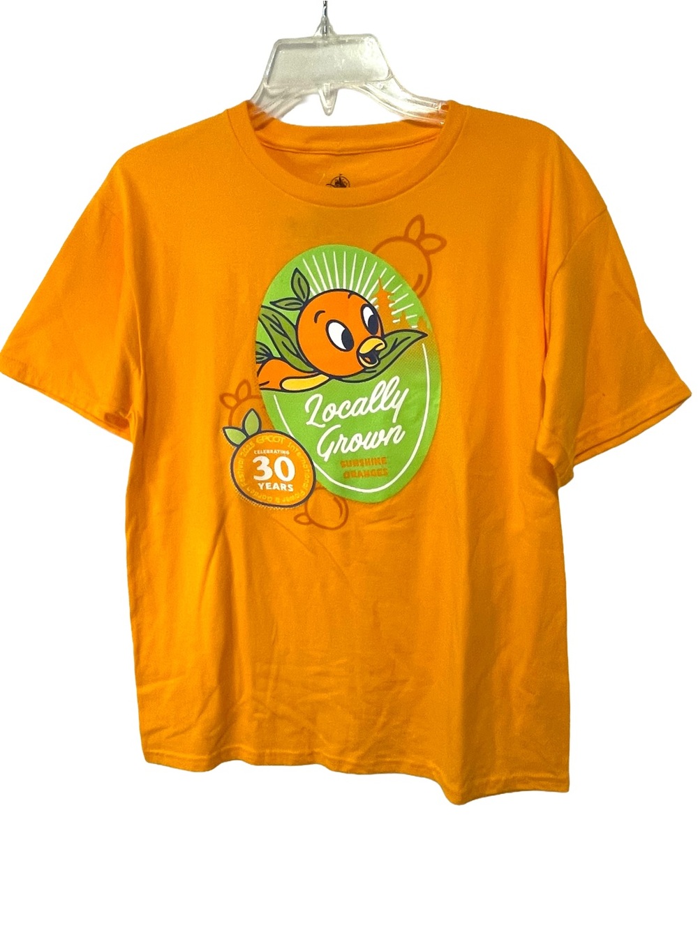 Disney Orange Graphic 'Locally Grown Epcot 30 Years T-Shirt Size Adult XL